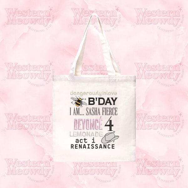Beyoncé Albums – Embroidered Tote