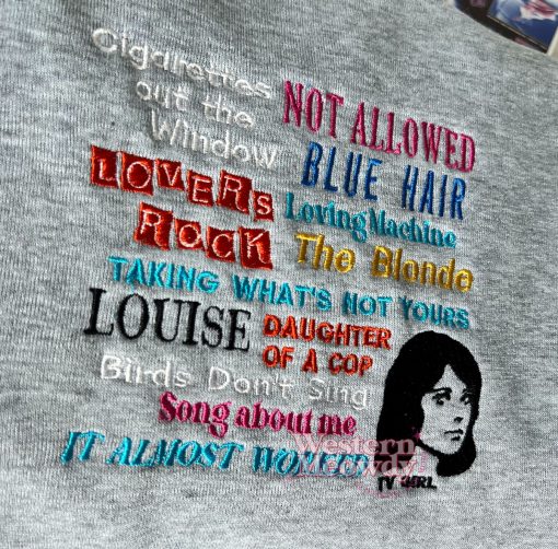TV Girl Songs – Embroidered