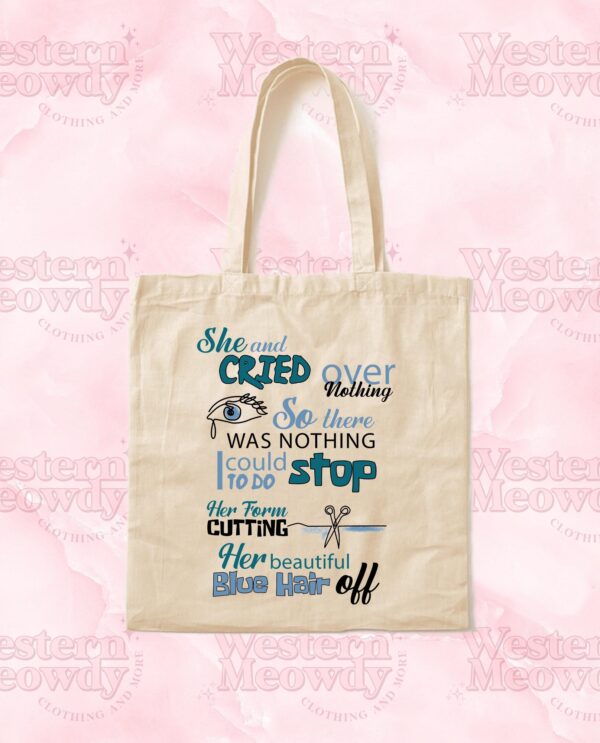 TV Girl-Blue Hair Tote