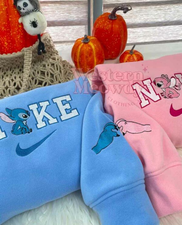 Stitch And Angel Couple Sweatshirt