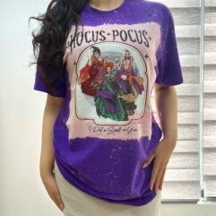 Hocus Pocus Halloween Witchers – Bleached T-Shirt