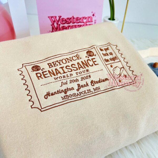 Beyoncé Ticket – Embroidered