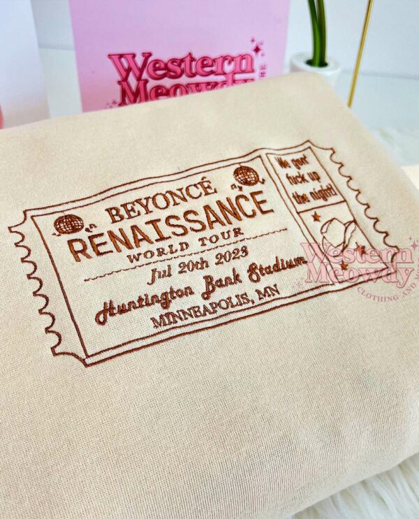 Beyoncé Ticket – Embroidered