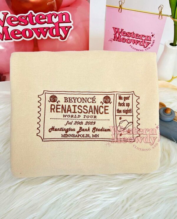 Beyoncé Ticket – Embroidered