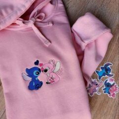 Stitch And Angel Couple Sweatshirt ver8