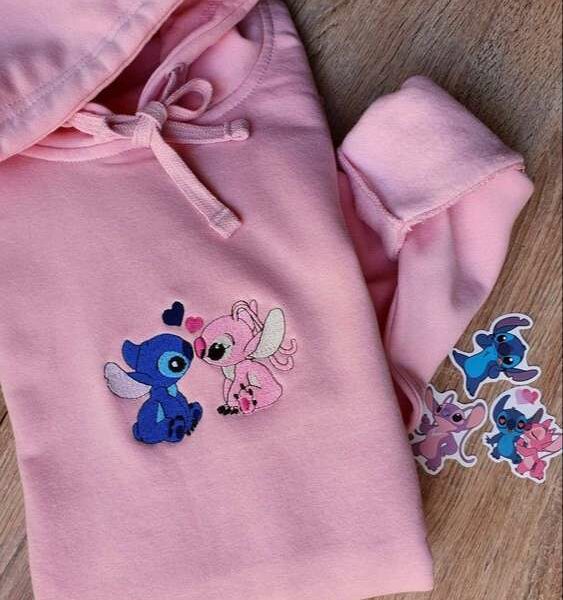 Stitch And Angel Couple Sweatshirt ver8