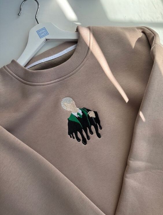 Draco Malfoy Harry Potter Wizard Embroidered Sweatshirt