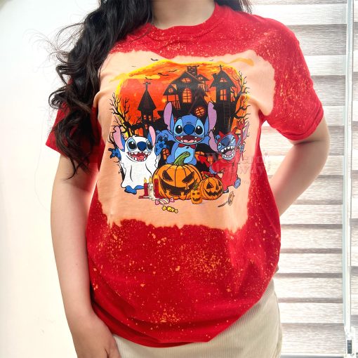 Stitch Halloween – Bleached T-Shirt