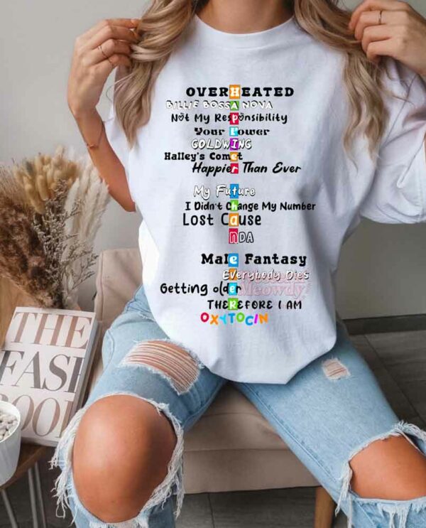 Billie Eilish Happier Than Ever Songs Ver2 – 2D