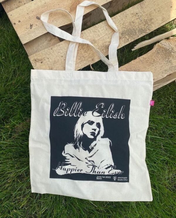Billie Eilish Happier Than Ever Songs Tote Bag Ver2 – 2D