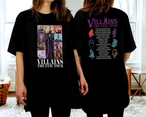Disney Villains Evil Tour Halloween Shirt