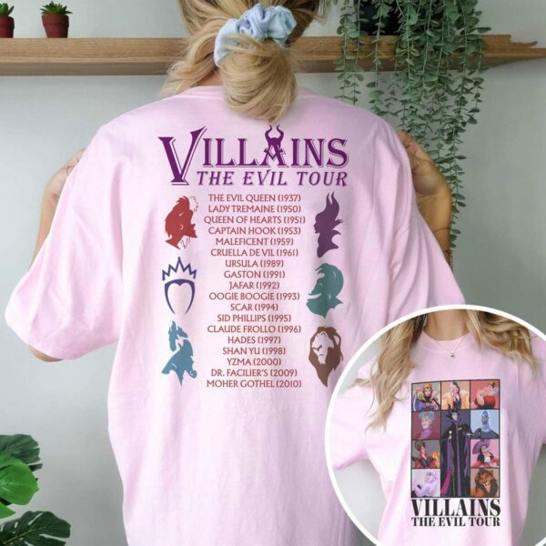 Disney Villains Evil Tour Halloween Shirt