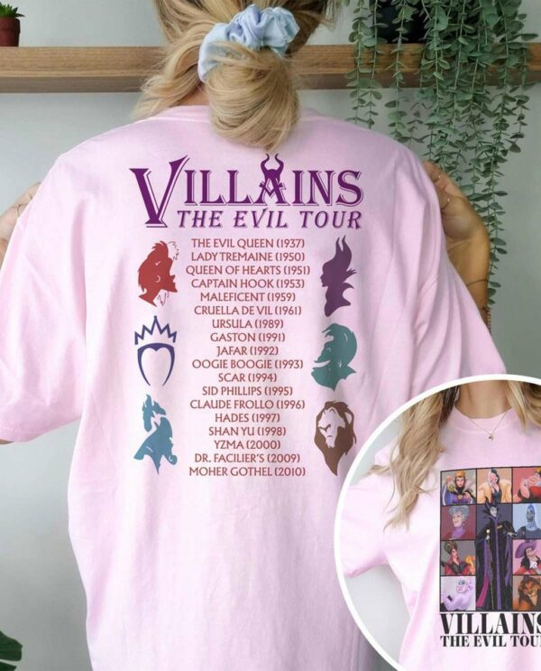 Disney Villains Evil Tour Halloween Shirt