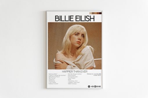 Billie Eilish Happier Than Ever Poster