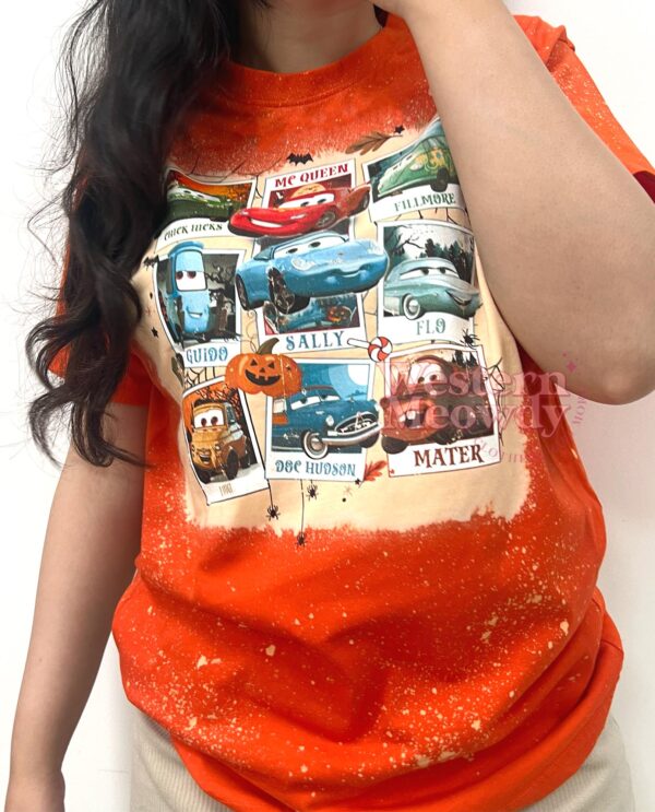 Disney Pixar Cars 3 Lightning Halloween – Bleached T-Shirt