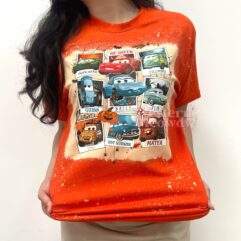 Disney Pixar Cars 3 Lightning Halloween – Bleached T-Shirt