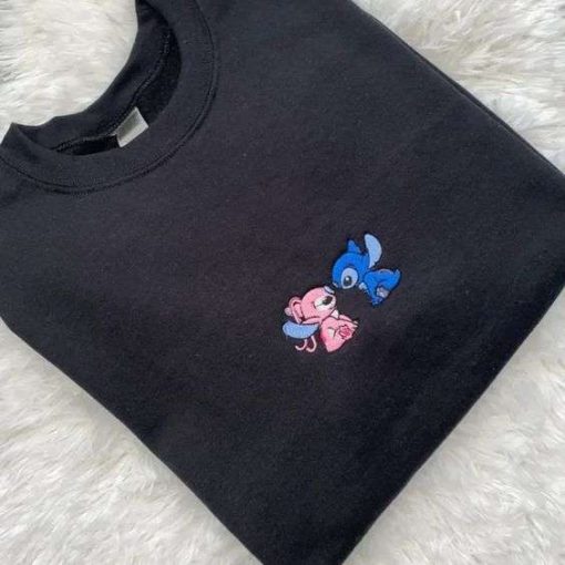 Stitch And Angel Couple Sweatshirt ver5