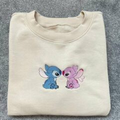 Stitch And Angel Couple Sweatshirt ver5