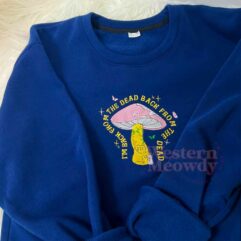Death Mushroom Embroidered Sweatshirt
