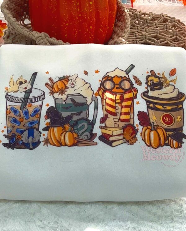 Hogwarts Coffee Cups Harry Potter Sweatshirt