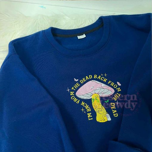 Death Mushroom Embroidered Sweatshirt