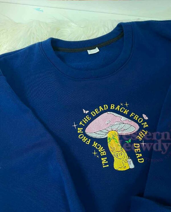 Death Mushroom Embroidered Sweatshirt