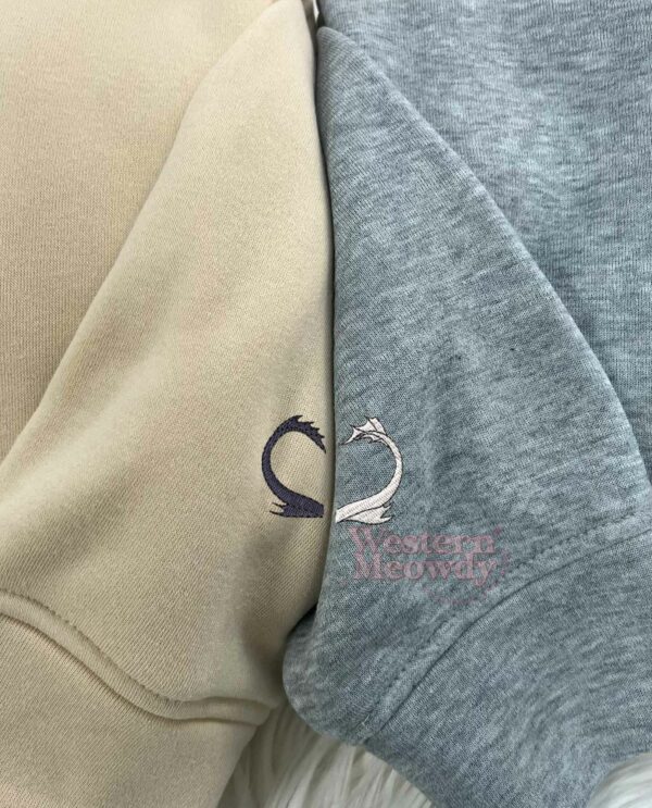 Toothless Dragon and Light Fury Ver6 Couple Sweatshirt