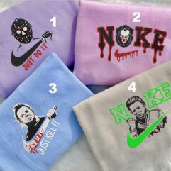 Halloween Killer Embroidered Sweatshirt