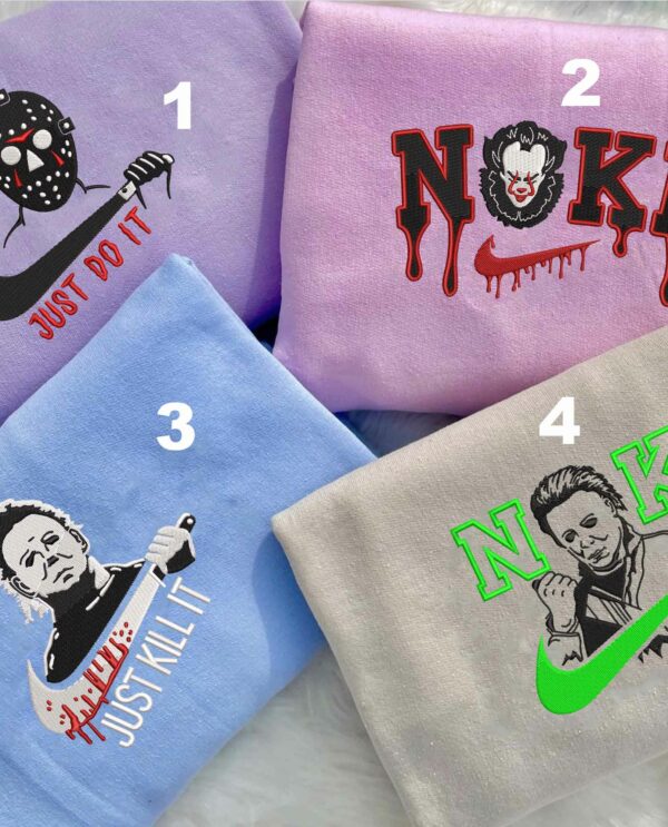 Halloween Killer Embroidered Sweatshirt