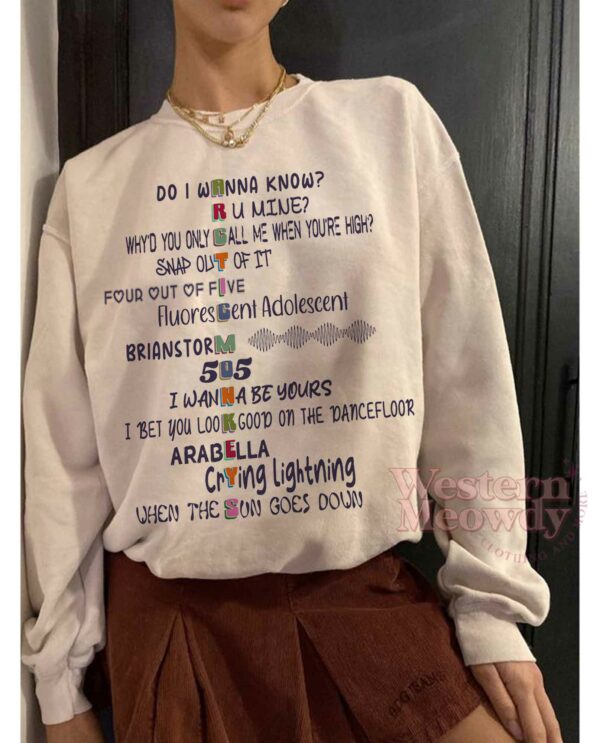 ARCTIC MONKEYS Songs Shirt