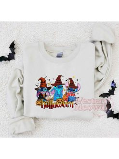 Harry Potter Ron Hermione Stitch Halloween Sweatshirt