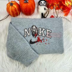 Scream Embroidered Halloween Sweatshirt