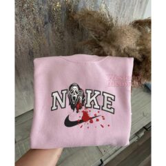 Scream Embroidered Halloween Sweatshirt