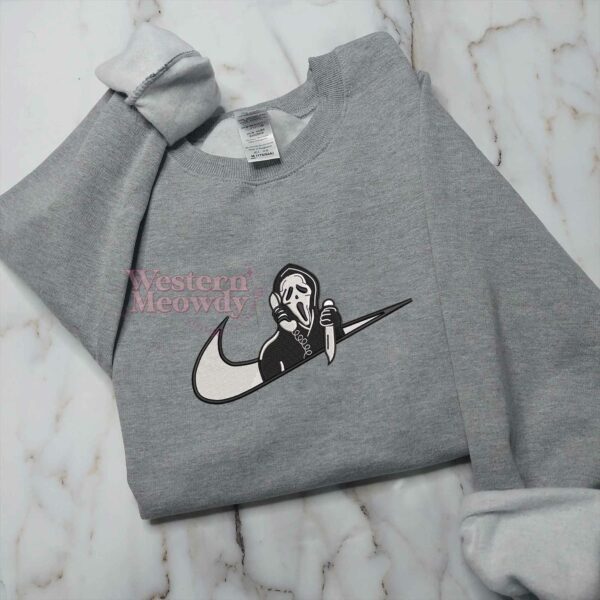Scream Movie Embroidered Halloween Sweatshirt