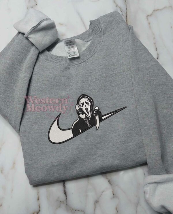 Scream Movie Embroidered Halloween Sweatshirt
