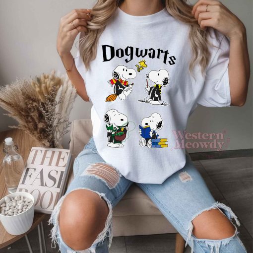 Harry Potter Dogwarts Snoopy Dog Halloween Sweatshirt