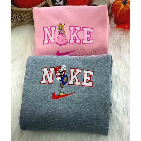 Mario and Princess Peach Couple Sweatshirt