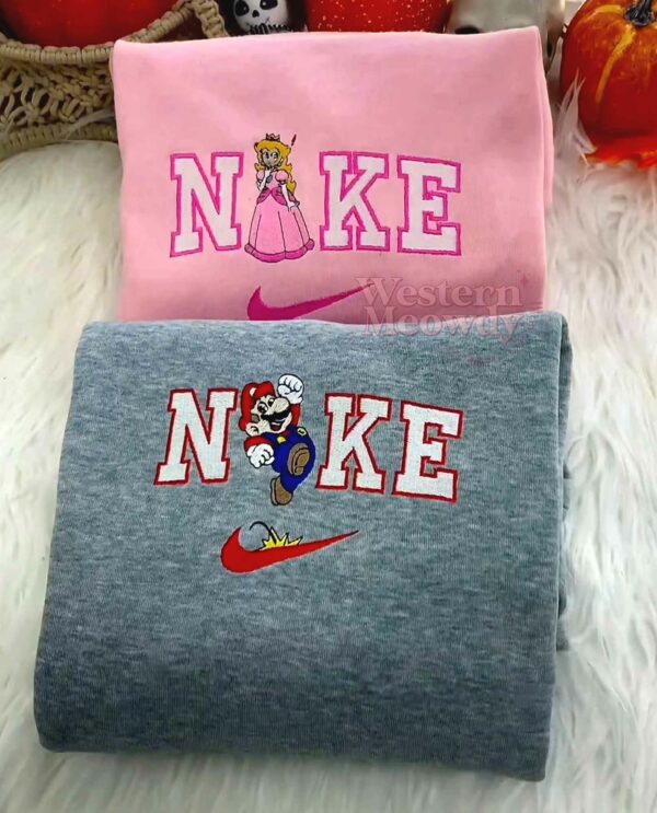 Mario and Princess Peach Couple Sweatshirt