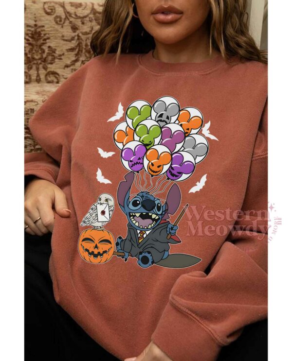 Harry Potter Stitch Bubble Halloween Sweatshirt Harry Potter Stitch Bubble Halloween Sweatshirt