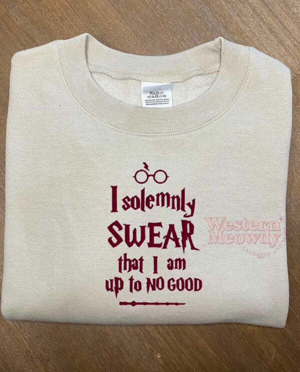 Harry Potter Wand Embroidered Sweatshirt