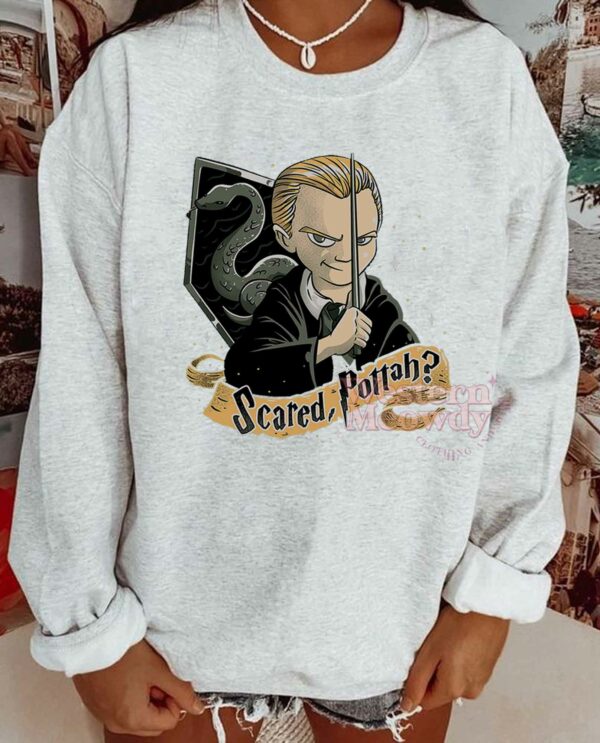 Draco Malfoy Scared Pottah – Harry Potter Sweatshirt
