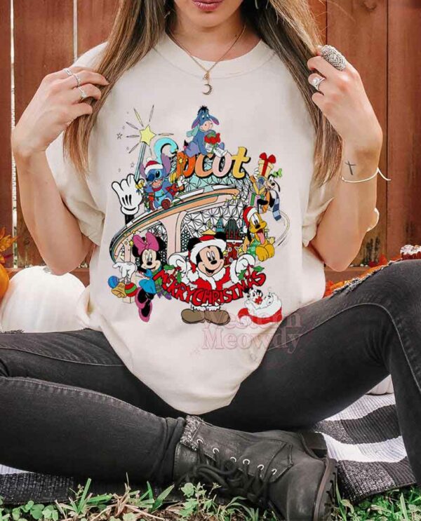 Stitch and Mickey Merry Christmas Sweatshirt