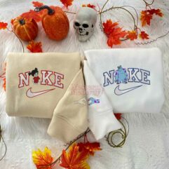 Sully and Boo Couple Embroidered Sweatshirt