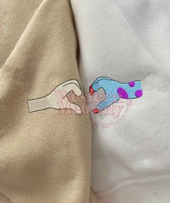 Sully and Boo Couple Embroidered Sweatshirt