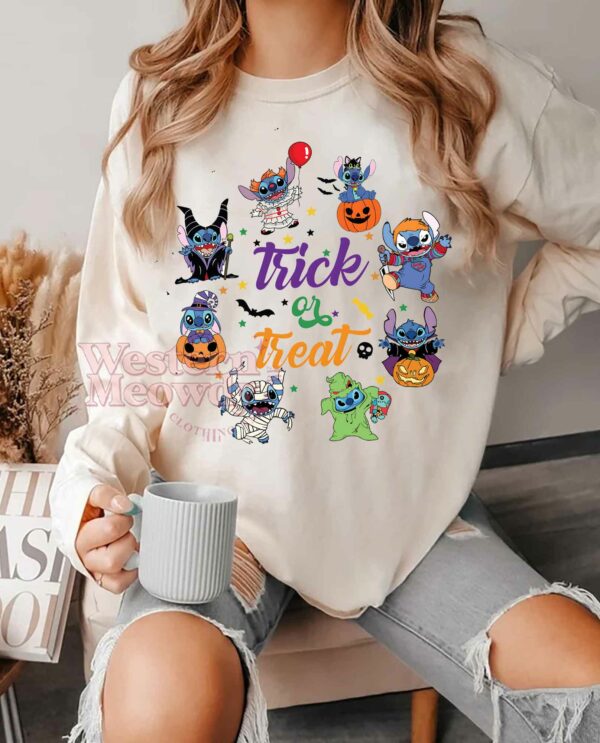 Stitch Trick Or Treat Halloween Shirt