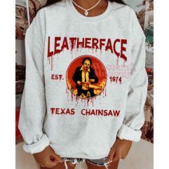 LeatherFace Texas Chainsaw Est 1974 Halloween Killer Sweatshirt