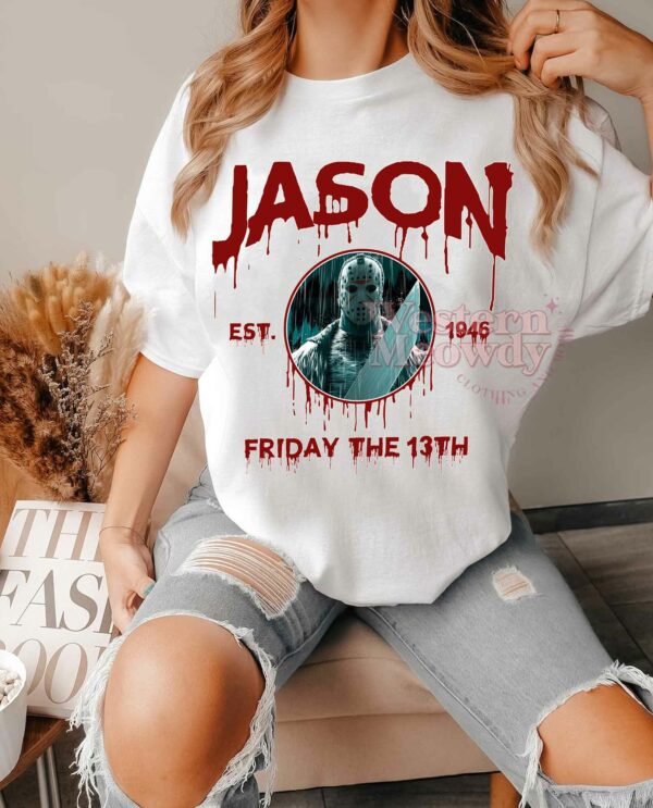 Jason Voorhees friday the 13th Est 1945 – Halloween Killer Shirt