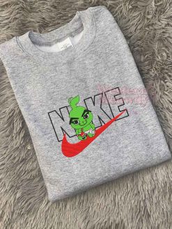 Grinch Embroidered Christmas Sweatshirt