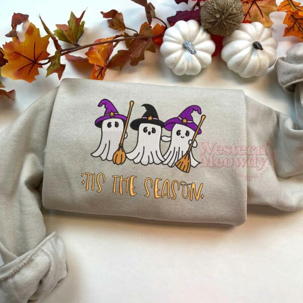 Cute Ghost Tis The Season Sweatshirt