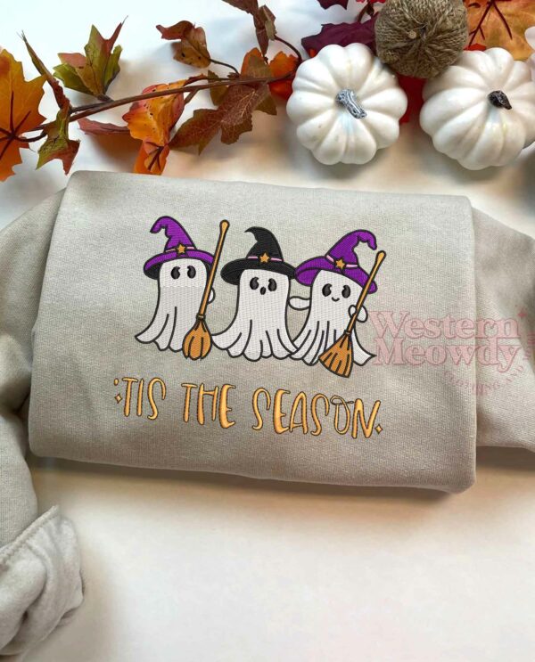 Cute Ghost Tis The Season Sweatshirt